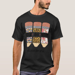 Schoolbibliothecaris terug naar school onderwijs l t-shirt