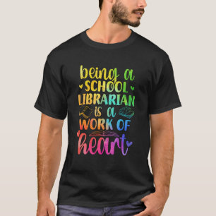 Schoolbibliothecaris Werk Van Hart Bibliotheekmede T-shirt