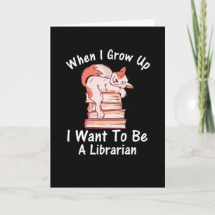 Schoolbibliotheek Funny Gift Kinder Career Kaart