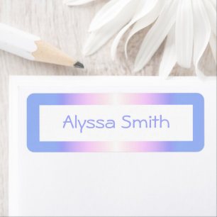 Schoolboeknaam Classroom Labels Rainbow Ombre