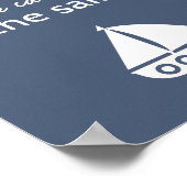 Schoolboot met geluidsdrager Positieve prijsopgave Poster (Hoek)