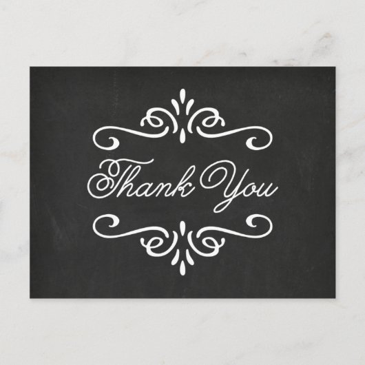 schoolbord | Afstuderen dank u Briefkaart (Voorkant)