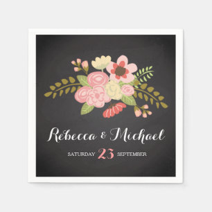 schoolbord botanische servetten