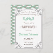 schoolbord Boy Babay Douche Uitnodiging (Voorkant / Achterkant)