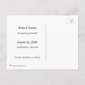 schoolbord Save the Date Foto Briefkaarten (Achterkant)