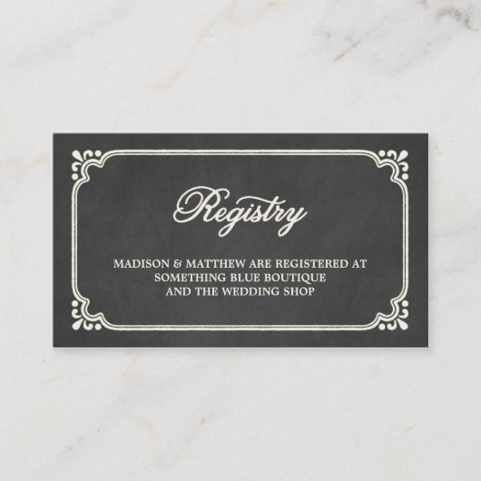 schoolbordvakbond | Kaart van het huwelijksregiste (Voorkant)