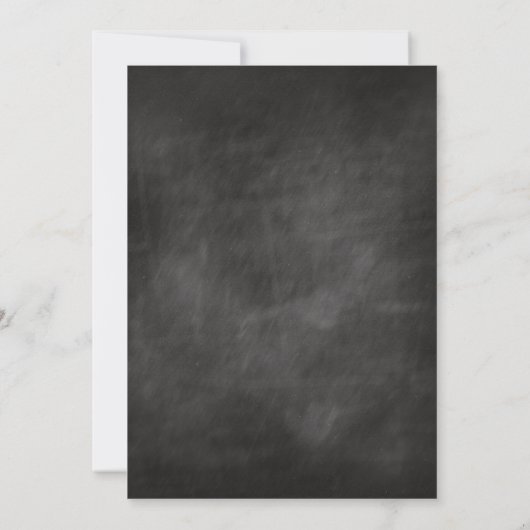 schoolbordverjaardag kaart (Achterkant)