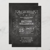 schoolbordverjaardag kaart (Voorkant / Achterkant)