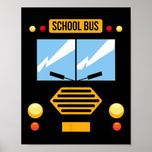 Schoolbuiskostume Kostuum Easy Vehicle Halloween G Poster