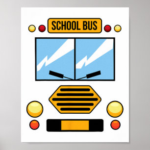 Schoolbuiskostume Kostuum Easy Vehicle Halloween G Poster