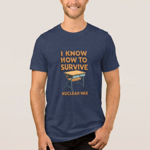 Schoolbureau atoomschuilkelder Tri-Blend shirt