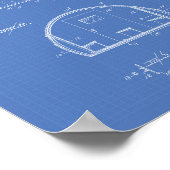 Schoolbus 1937 Patent Art Blueprint Poster (Hoek)