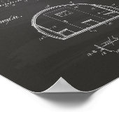 Schoolbus 1937 Patent Art Chalkboard Poster (Hoek)