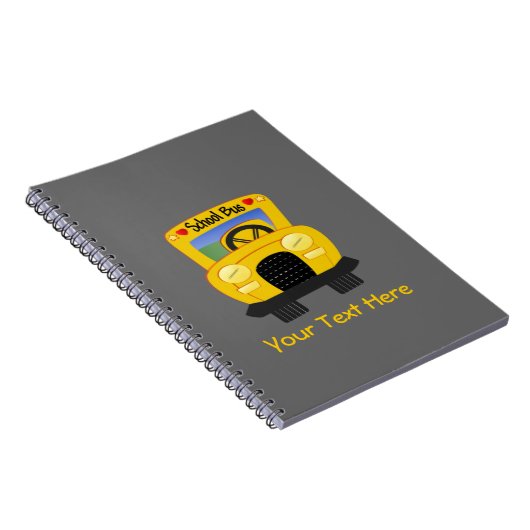 Schoolbus 2 (Aanpasbaar) Notitieboek (Rechterzijde)