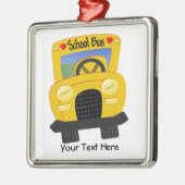 Schoolbus 2 () metalen ornament (Links)