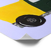  schoolbus, brand en zandwagen poster (Hoek)