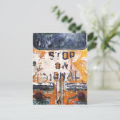  schoolbus briefkaart (Staand voorkant)