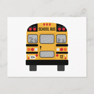 Schoolbus Briefkaart