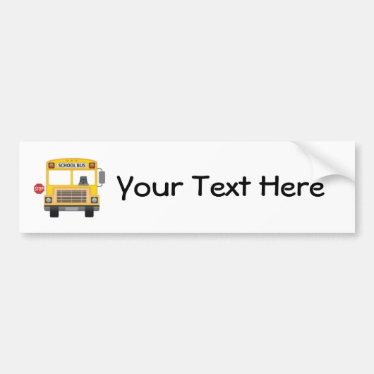 schoolbus bumpersticker (Voorkant)