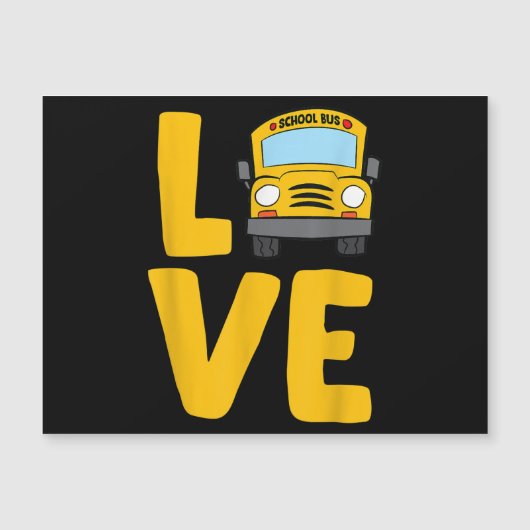 Schoolbus Busdriver Love School (Voorkant)