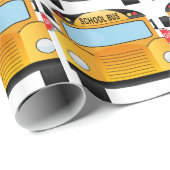 schoolbus cadeaupapier (Rol Hoek)