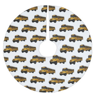 Schoolbus cartoon illustratie kerstboom rok