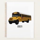Schoolbus cartoon illustratie planner (Voorkant)