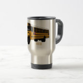 Schoolbus cartoon illustratie reisbeker (Voorkant rechts)