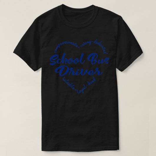 Schoolbus-chauffeur weer naar school t-shirt (Design voorkant)