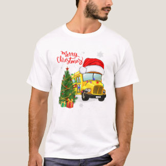 Schoolbus chauffeurs Santa Hat T-shirt