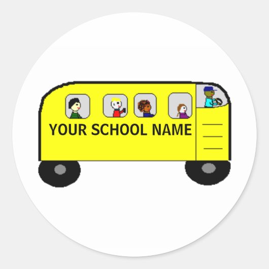 SCHOOLBUS - een Your School product - sticker (Voorkant)