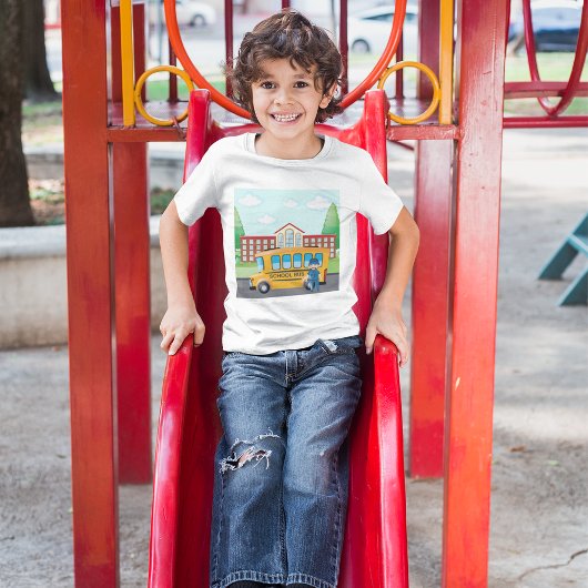 Schoolbus en -chauffeur t-shirt