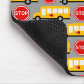 Schoolbus en stopteken muismat (Hoek)