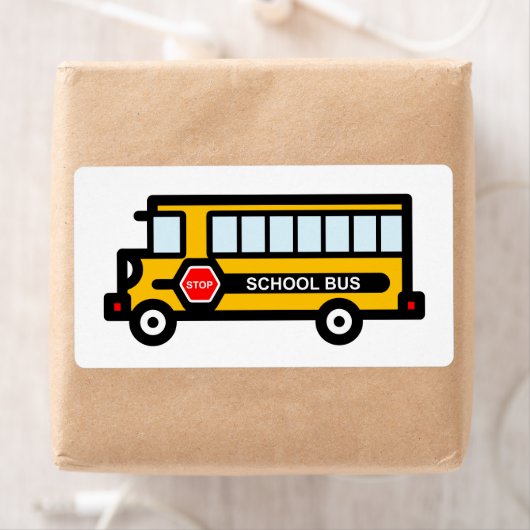 Schoolbus Etiket (Insitu)