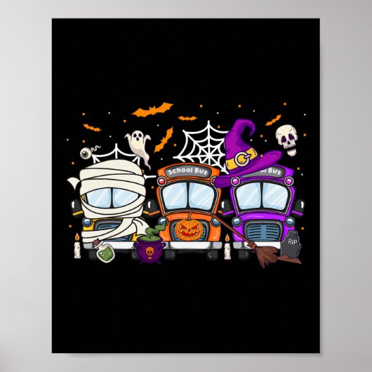 Schoolbus Halloween Kostuum Leuke buschauffeur Kin Poster (Voorkant)