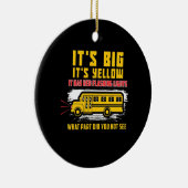 schoolbus het is groot keramisch ornament (Rechts)