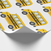 schoolbus-inpakpapier cadeaupapier (Hoek)