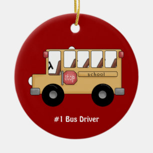 Schoolbus () keramisch ornament