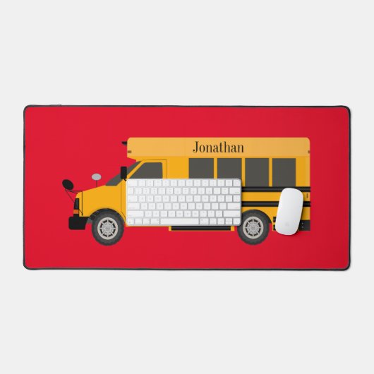 Schoolbus Kids Décor Desk Mats & Pads (Clavier et souris)