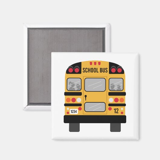 Schoolbus Magneet (Voorkant / Achterkant)
