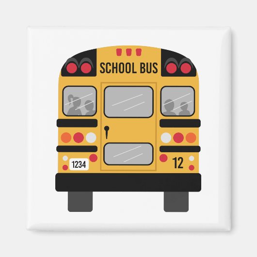 Schoolbus Magneet (Voorkant)