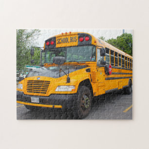 Schoolbus Montreal. Legpuzzel