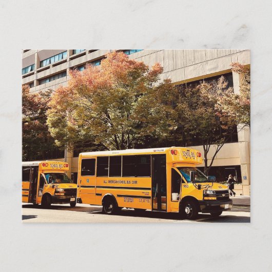 Schoolbus New York Briefkaart (Voorkant)