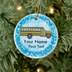 schoolbus-Ornament Keramisch Ornament