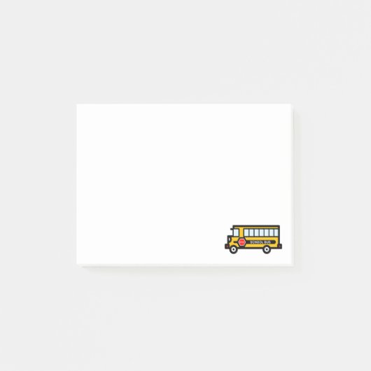 Schoolbus Post-it® Notes (Voorkant)