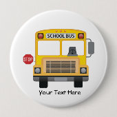  schoolbus ronde button 4,0 cm (Voorkant)