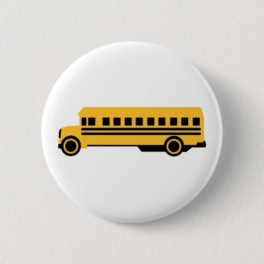 Schoolbus Ronde Button 5,7 Cm (Voorkant)