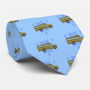 Schoolbus Sneeuwvlok Stropdas