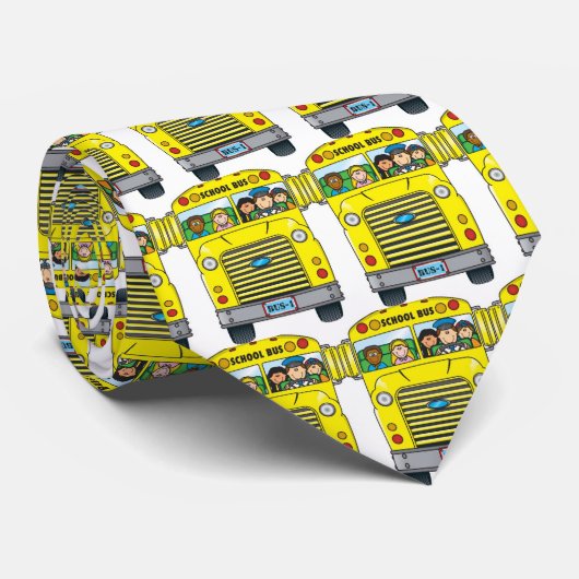 Schoolbus Stropdas (Opgerold)