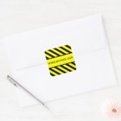 schoolbus vierkante sticker (Envelop)